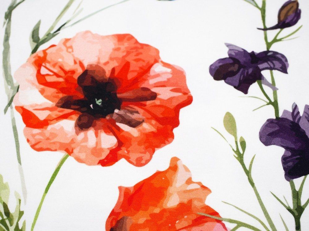 FIELD FLOWERS / vanilla - Viscose jersey WE210