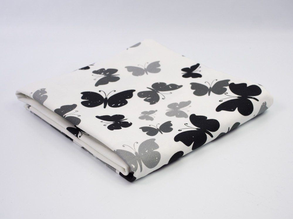 BUTTERFLIES GRAY - panel single jersey with elastane TE210