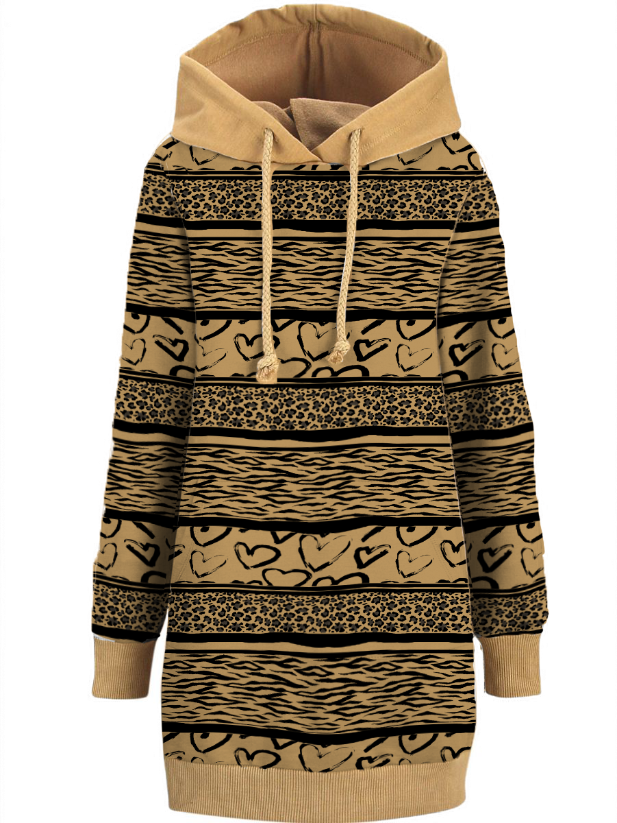 ANIMAL HEARTS - looped knit fabric