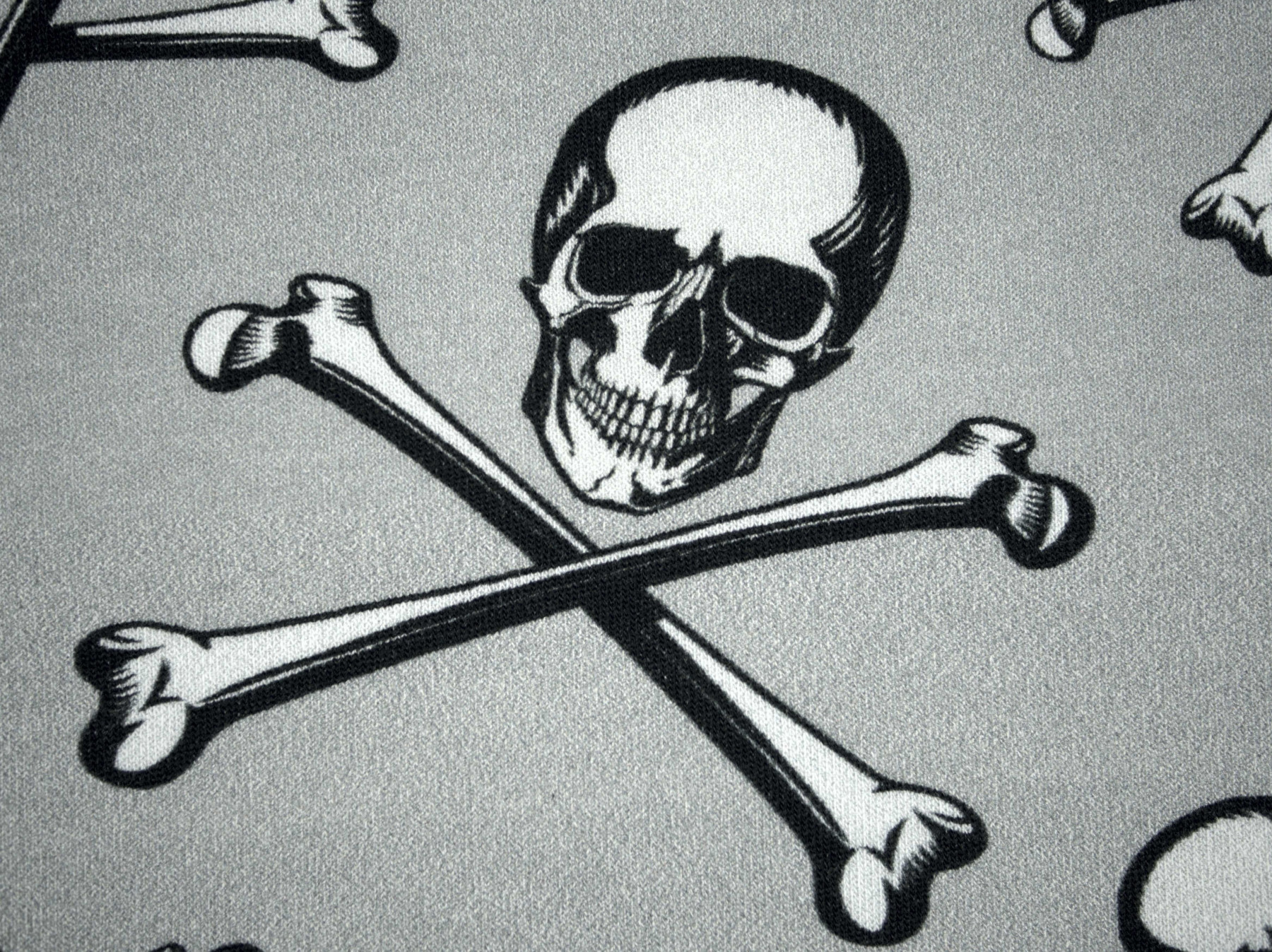 Skulls and bones - single jersey with elastane TE210