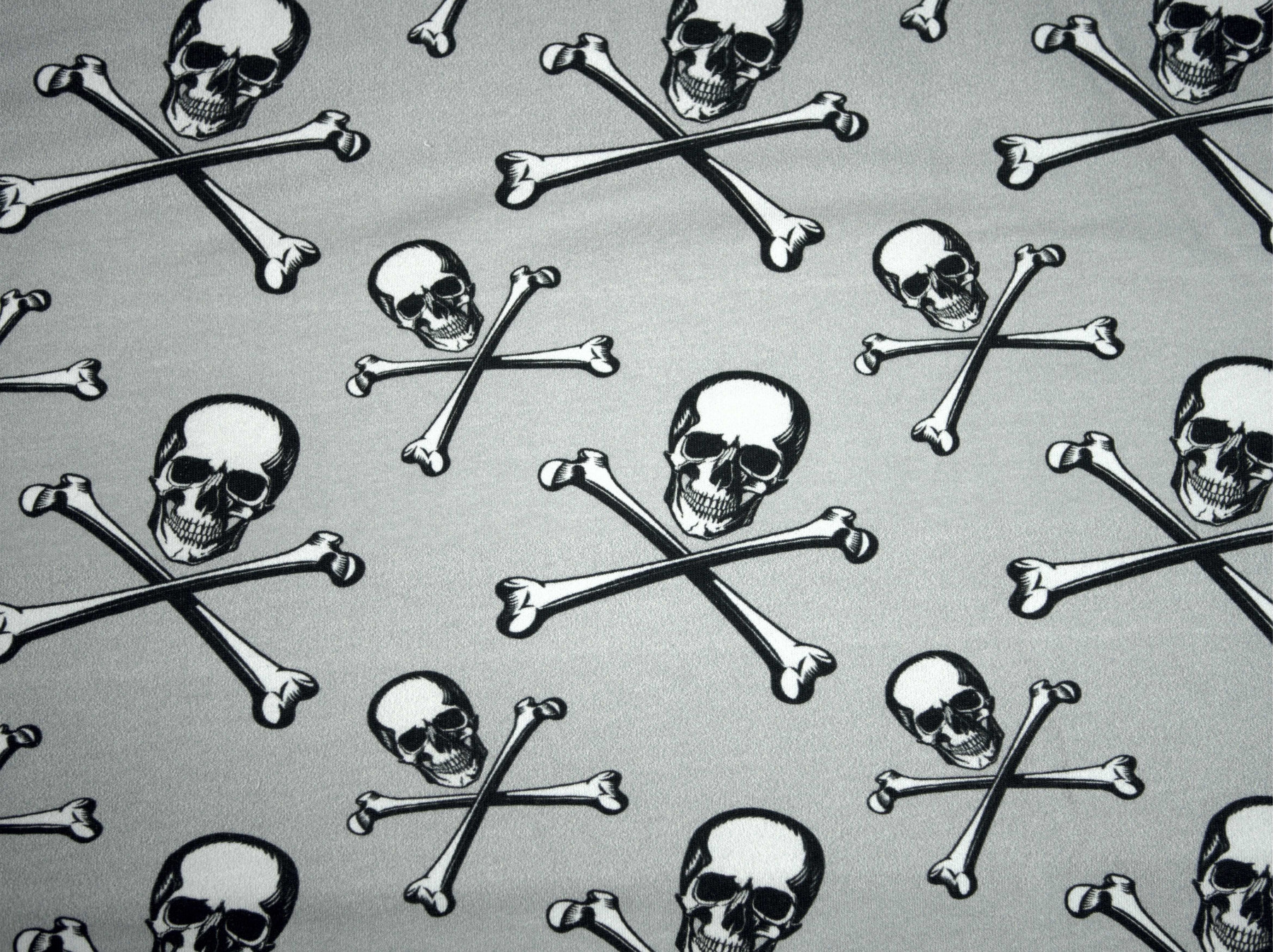 SKULLS AND BONES - Viscose jersey WE210