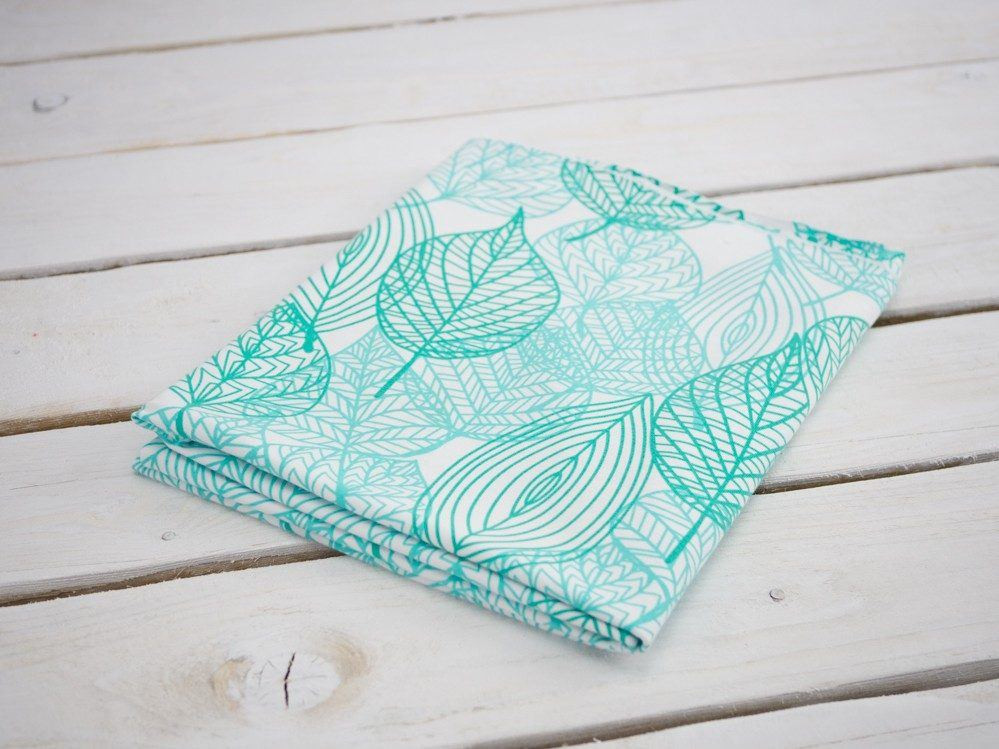 LEAVES / B-00 White - single jersey with elastane TE210