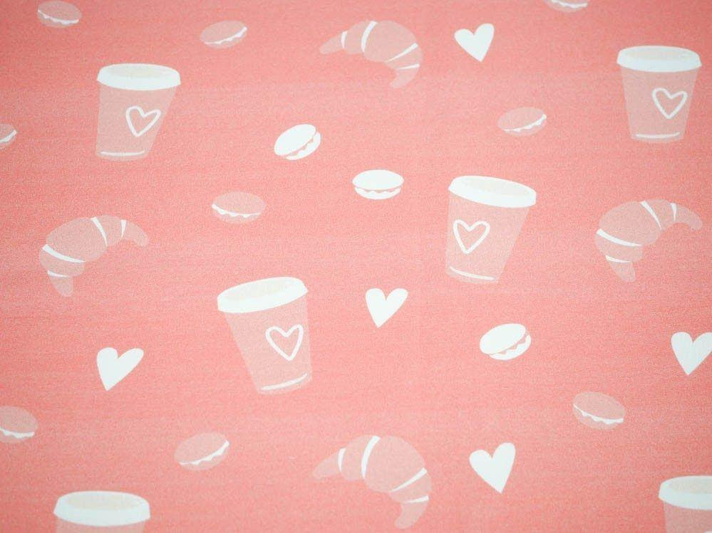 Paris Breakfast ( J'adore Paris) / peach - looped knit 