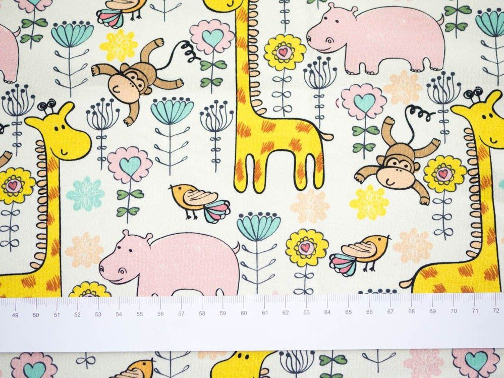 COLORFUL SAFARI - single jersey with elastane TE210