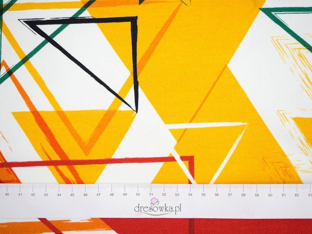 COLORFUL TRIANGLES - Viscose jersey WE210