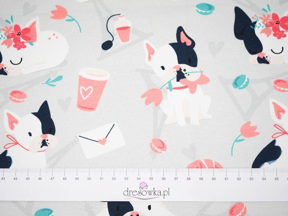 J adore Paris / peach - single jersey with elastane TE210