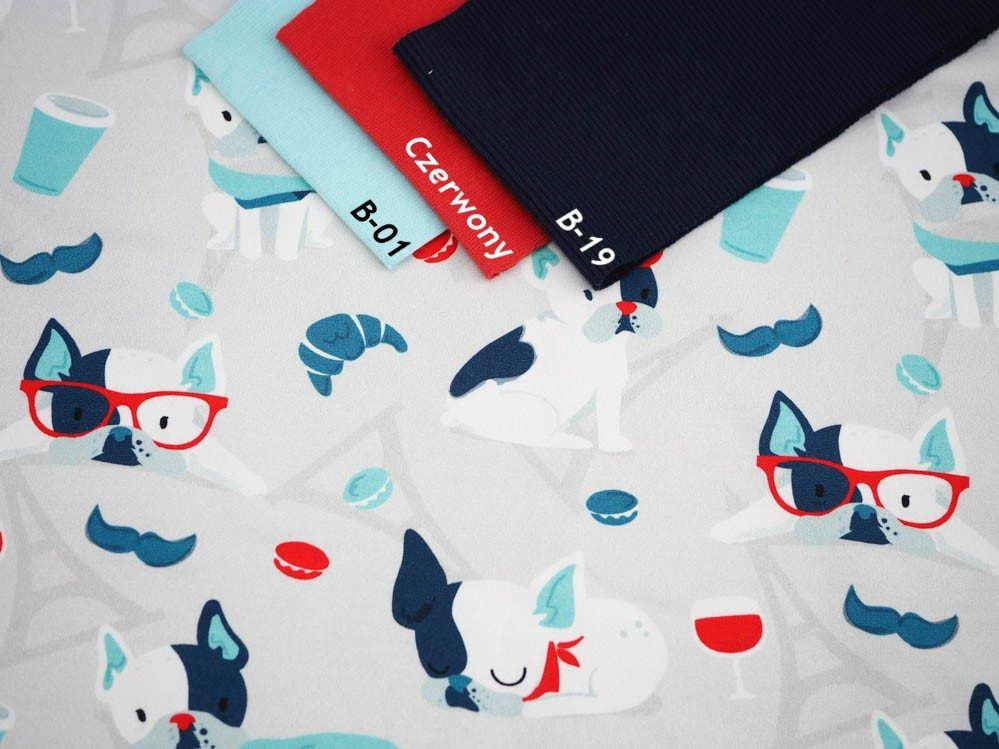 J adore Paris / aqua - single jersey with elastane TE210