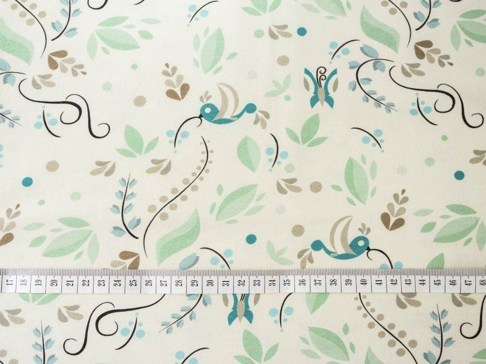 HUMMINGBIRDS - single jersey with elastane TE210