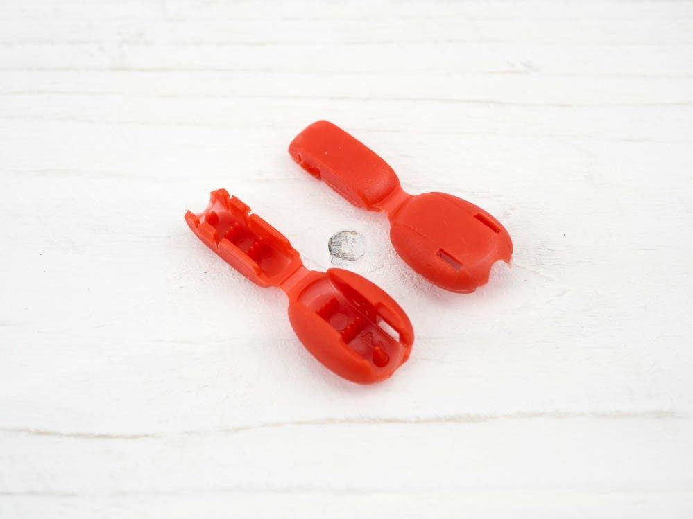 Plastic Cord Lock 18,5 mm - red