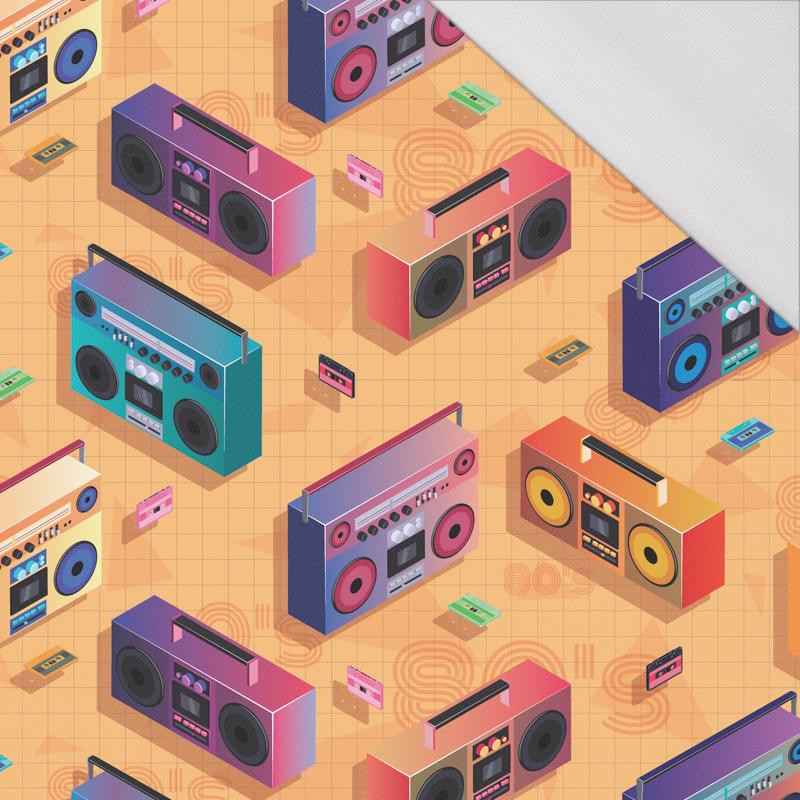 BOOMBOX (retro) / orange - single jersey with elastane 