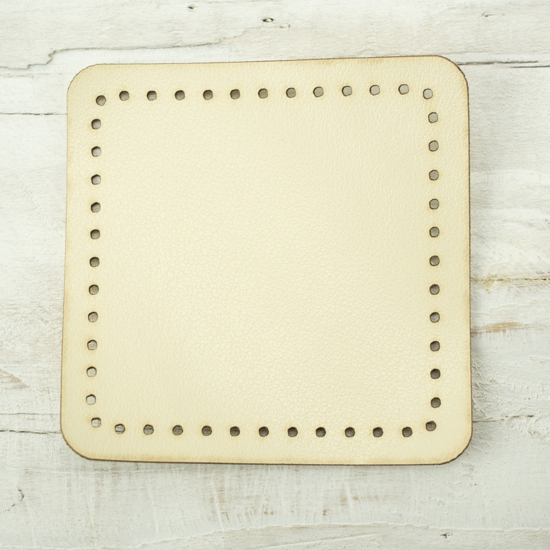 Attaching pads for bags - 5,5x5,5 mm - vanilla