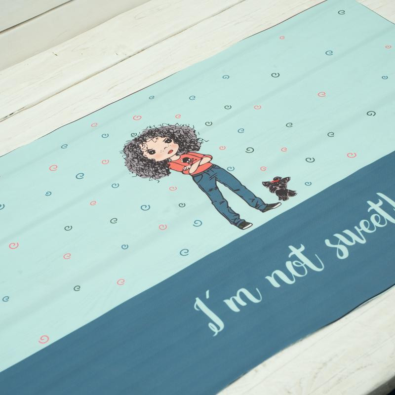 I’M NOT SWEET - panel Waterproof woven fabric EN