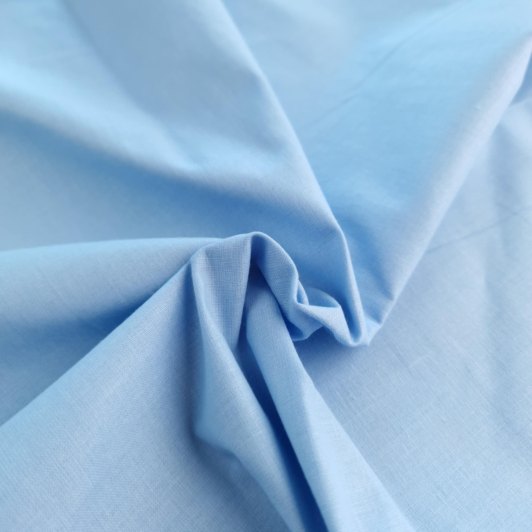 BABY BLUE - Cotton woven fabric