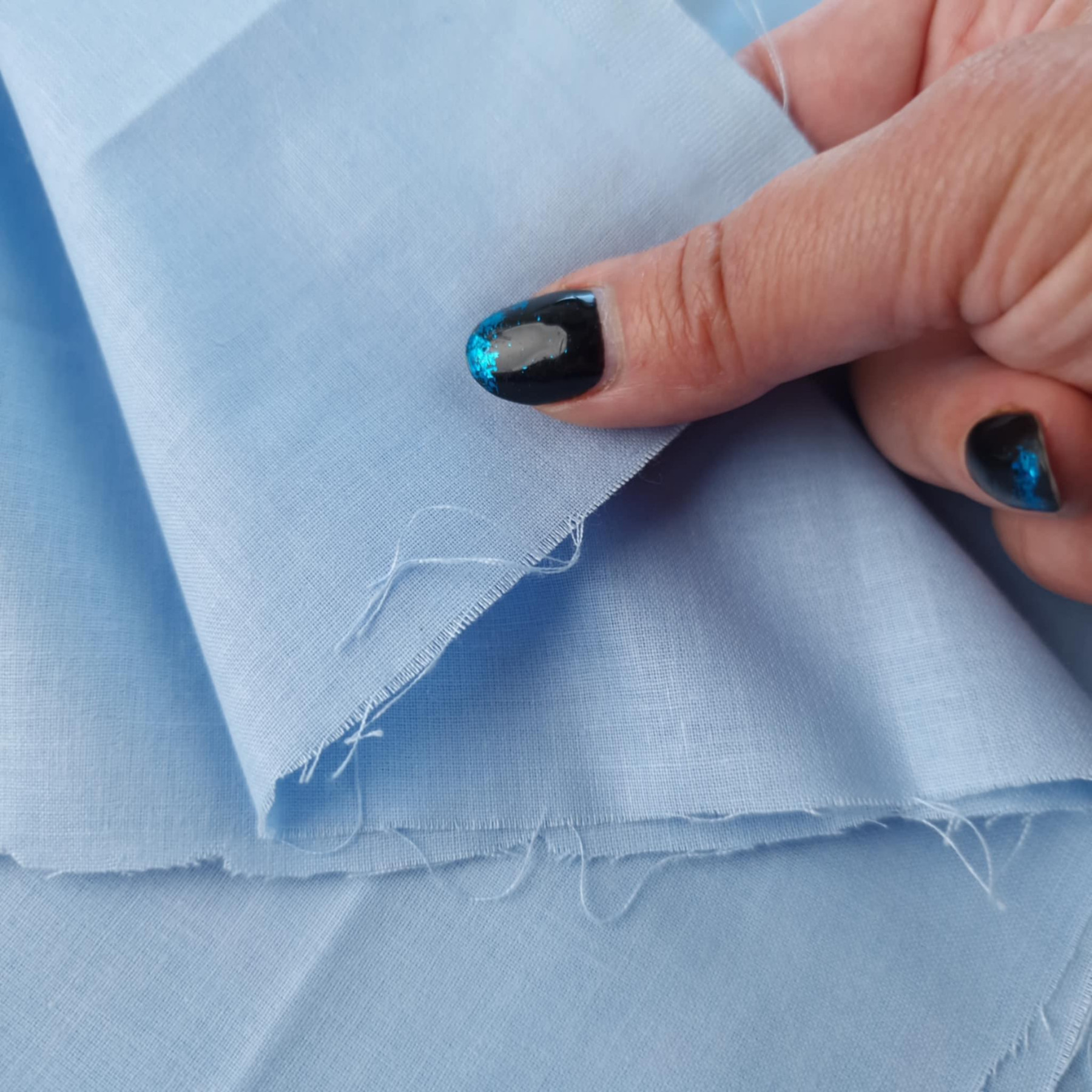 BABY BLUE - Cotton woven fabric