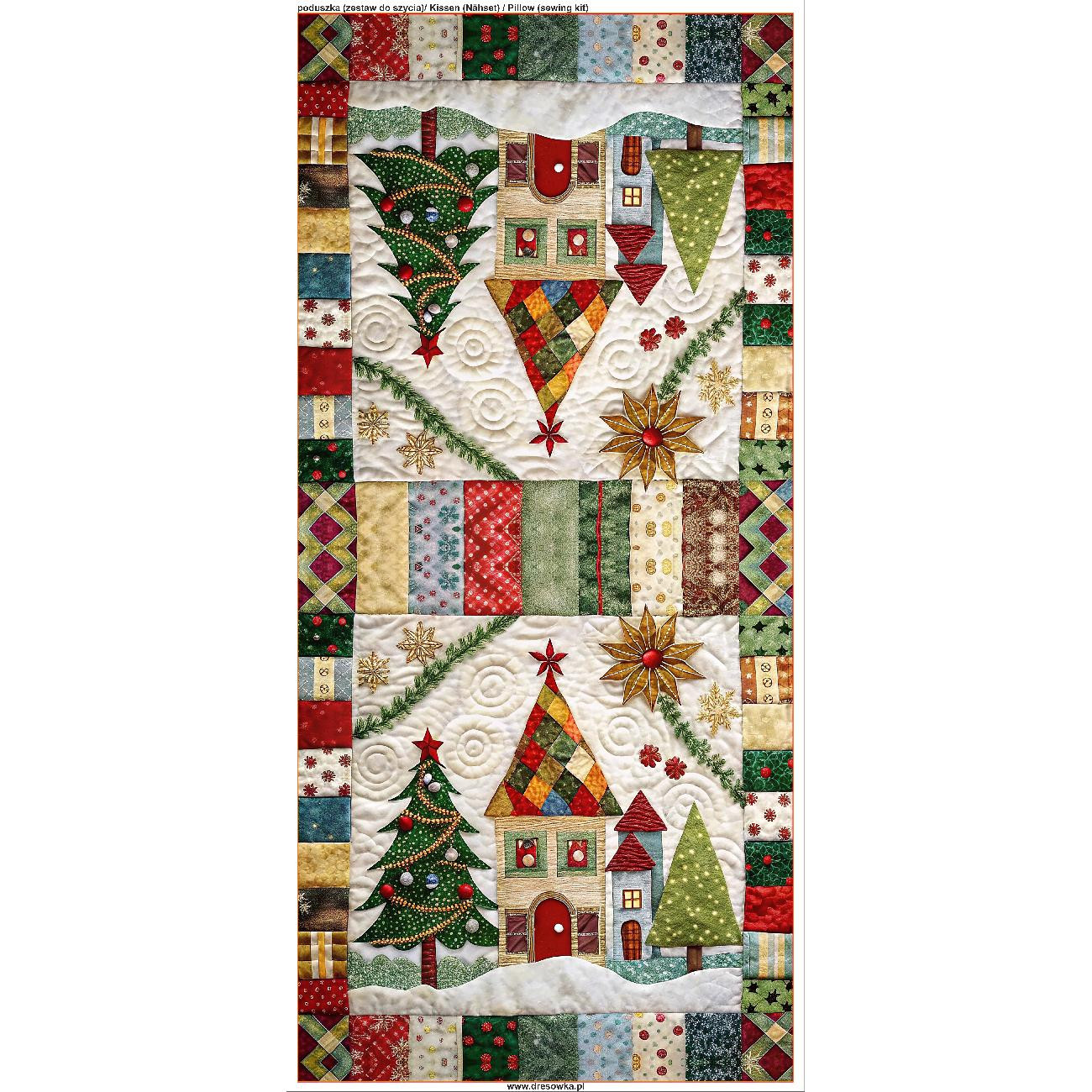 PILLOW 45X45 - BATIK 5 - Upholstery velour - sewing set