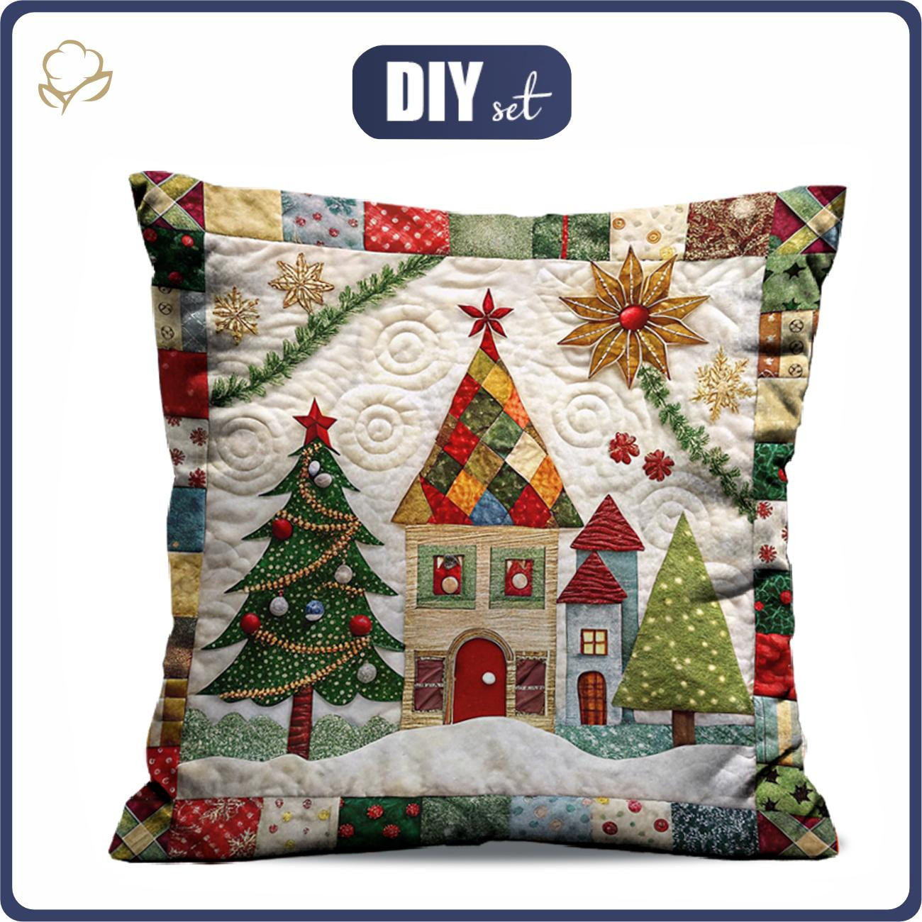 PILLOW 45X45 - BATIK 5 - Upholstery velour - sewing set