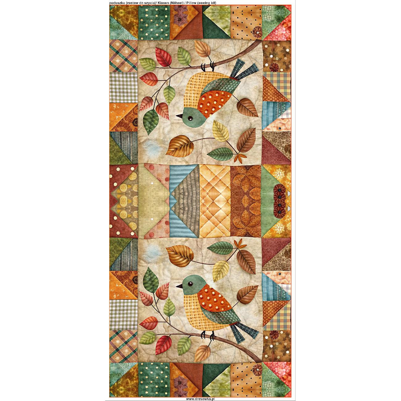 PILLOW 45X45 - BATIK 7 - Upholstery velour - sewing set