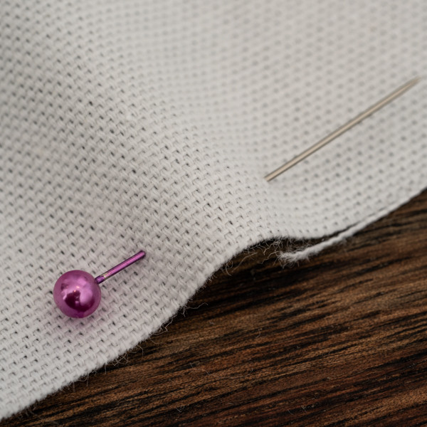 FLOWERS pattern no. 1 (classic blue) - Panama 220g