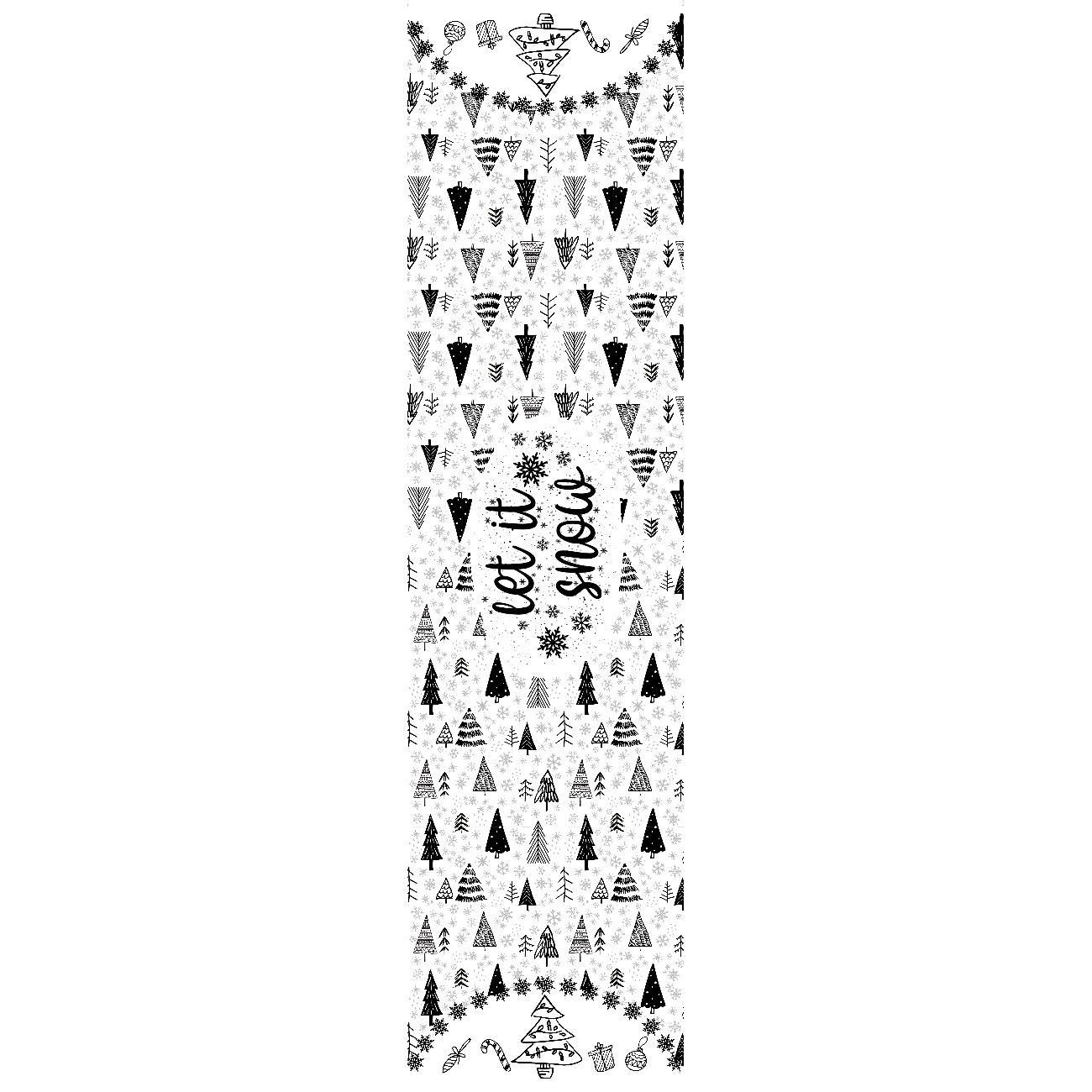 TABLE RUNNER PANEL - Let it snow - sewing set