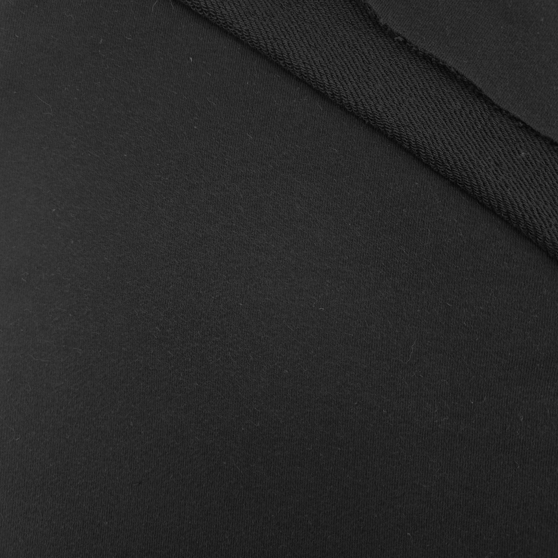French terry TWILL 100% PREMIUM COTTON - BLACK (P290d)