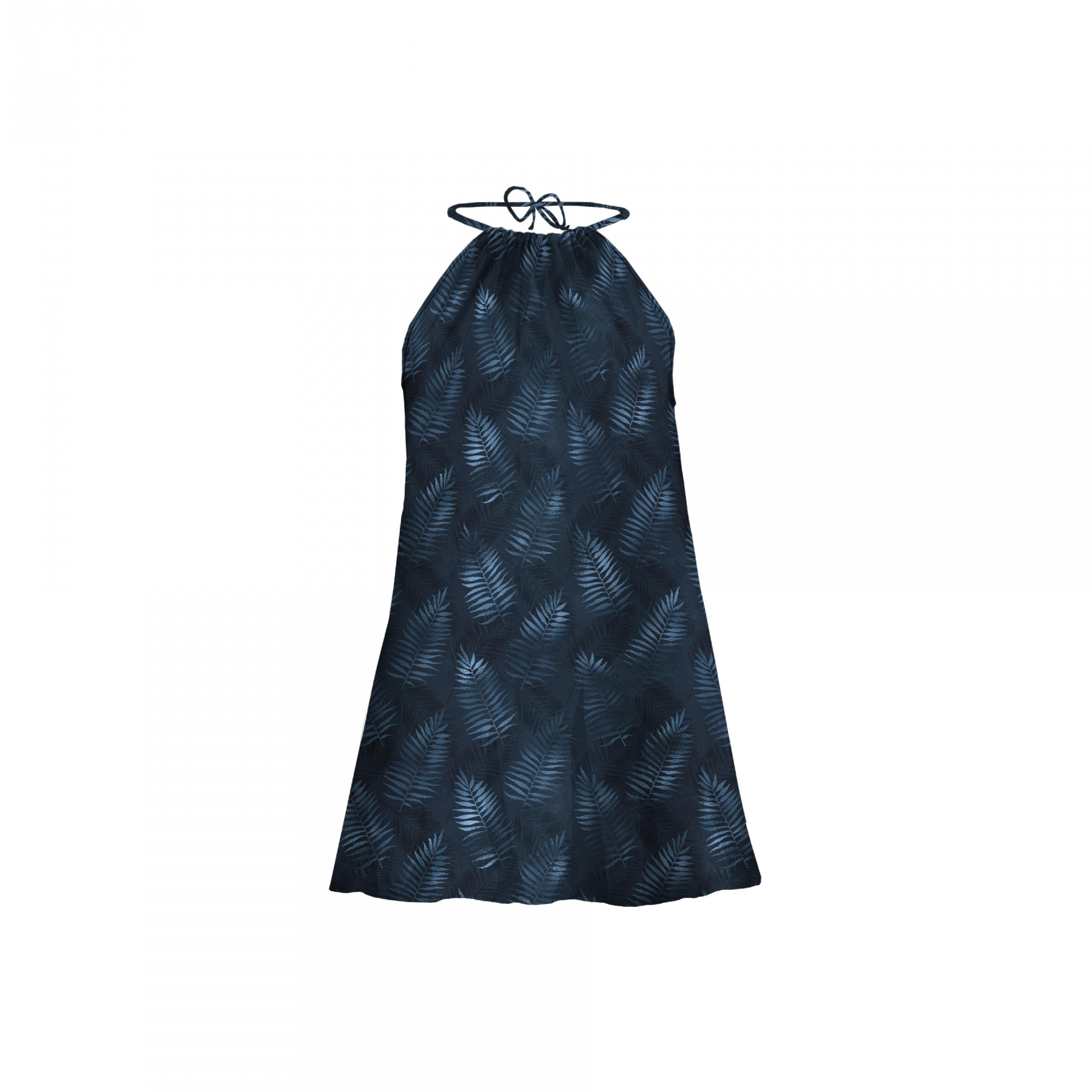 DRESS "DALIA" MINI - BLUE LEAVES WZ. 2 - sewing set