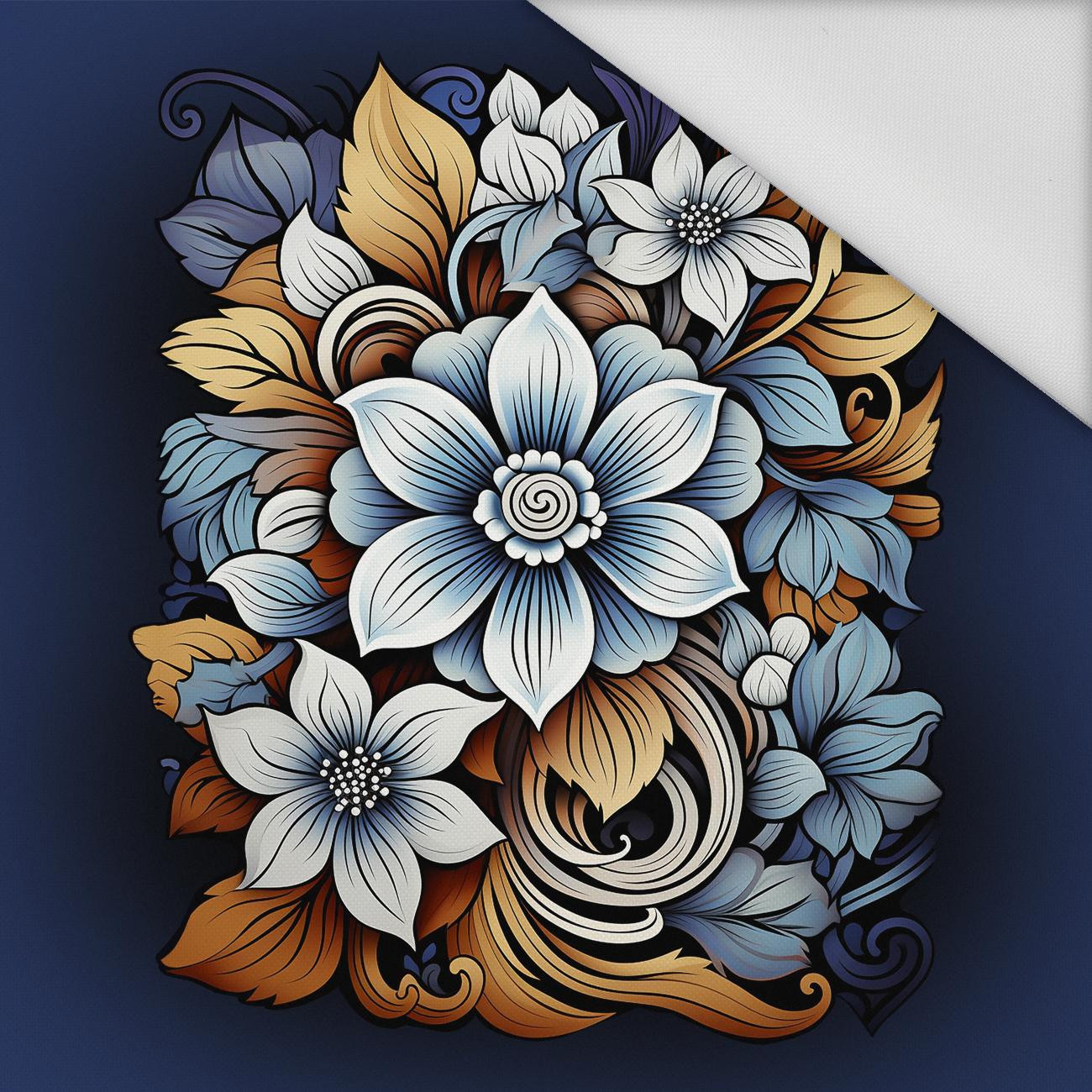 BOUQUET OF FLOWERS WZ.2 - panel (60cm x 50cm) Waterproof woven fabric