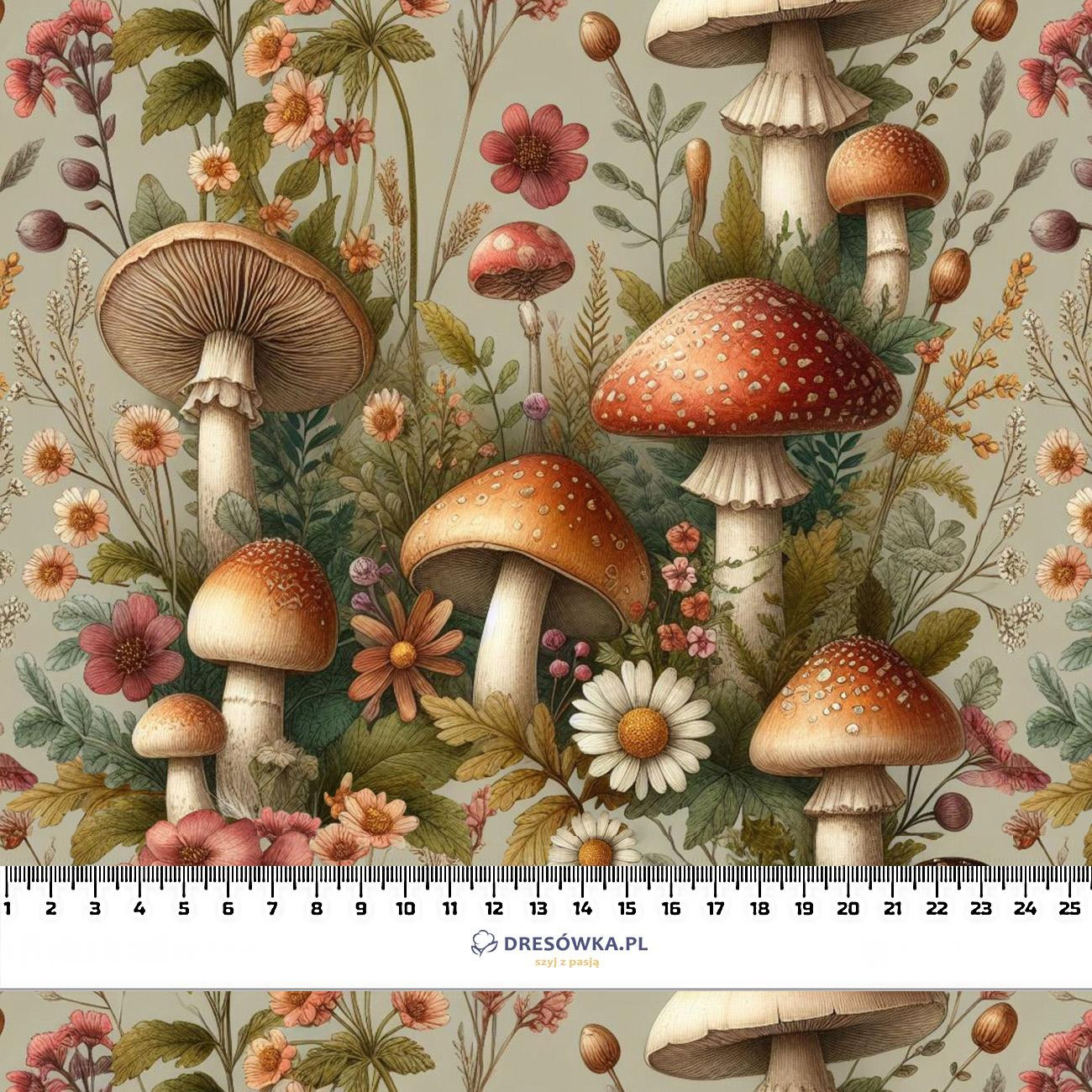 BOTANICAL FOREST wz.3 - Cotton muslin