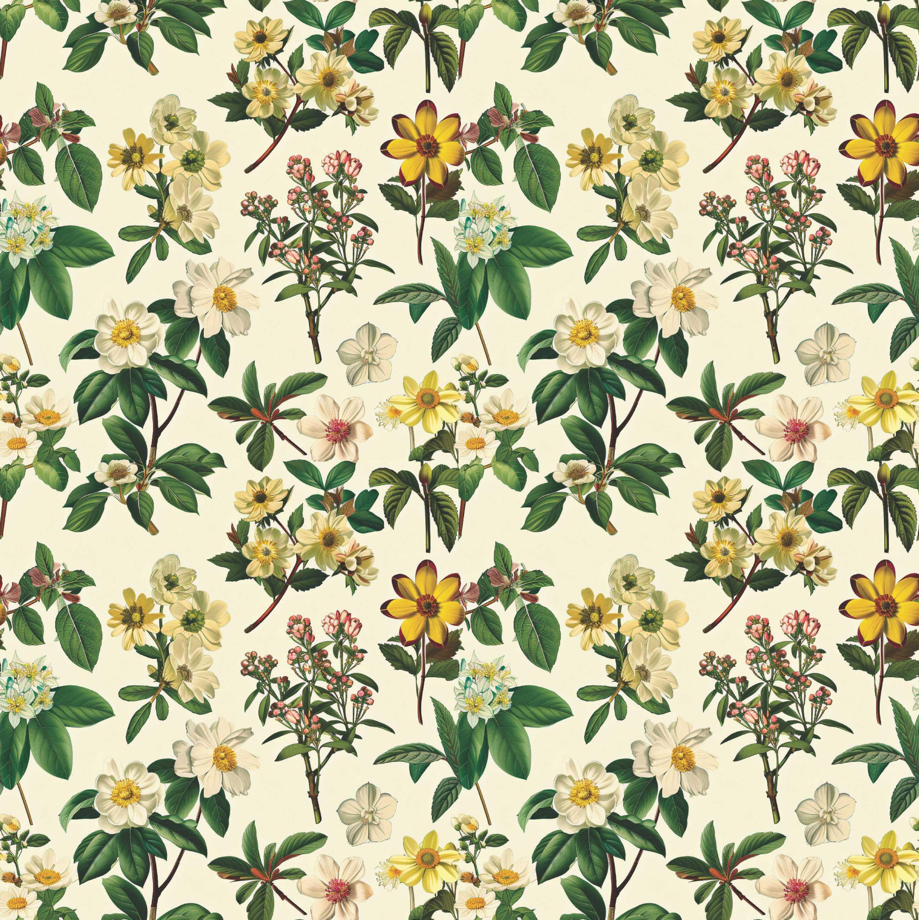 BOTANICAL GARDEN wz.1 - Linen 100%