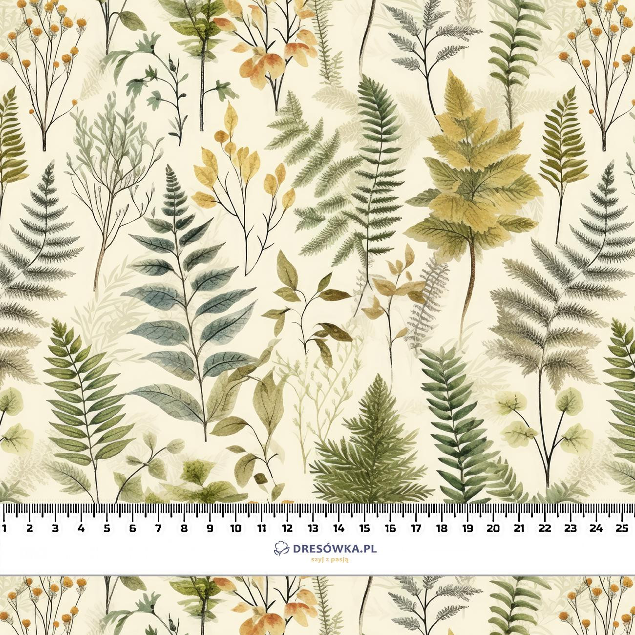 BOTANICAL FOREST wz.6 - Linen 100%