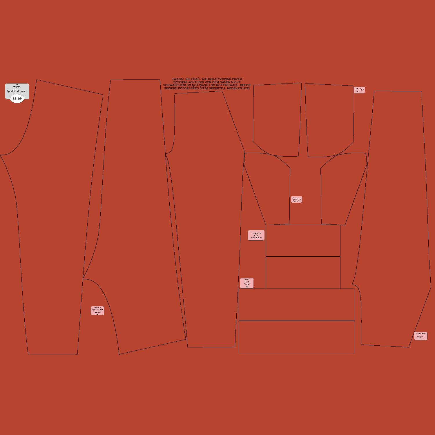 CHILDREN'S JOGGERS (LYON) - B-28 - POTTERS CLAY - looped knit fabric 