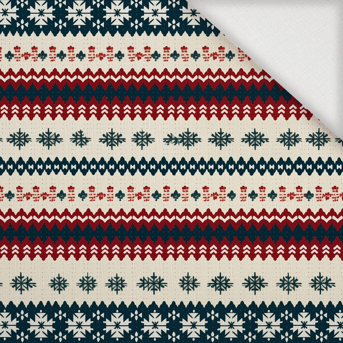 CHRISTMAS SWEATER wz.1 - Woven Fabric for tablecloths