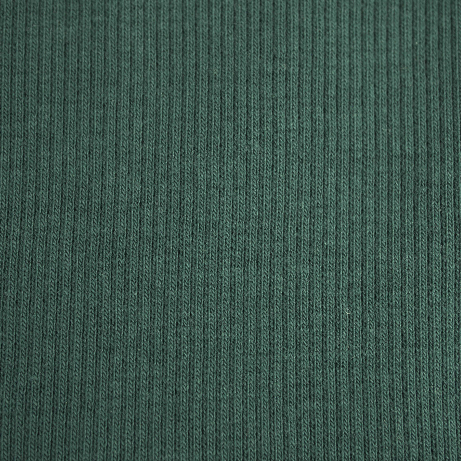BOTTLE GREEN  - Ribbed knit fabric