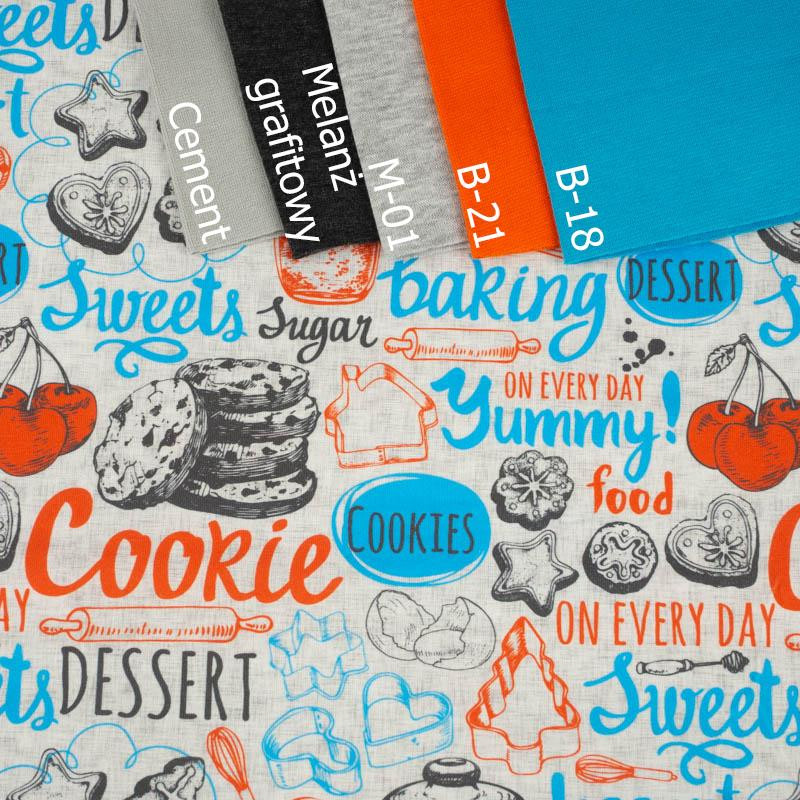 50CM CONFECTIONER (HOBBIES AND JOBS) - colorful / acid - single jersey with elastane 