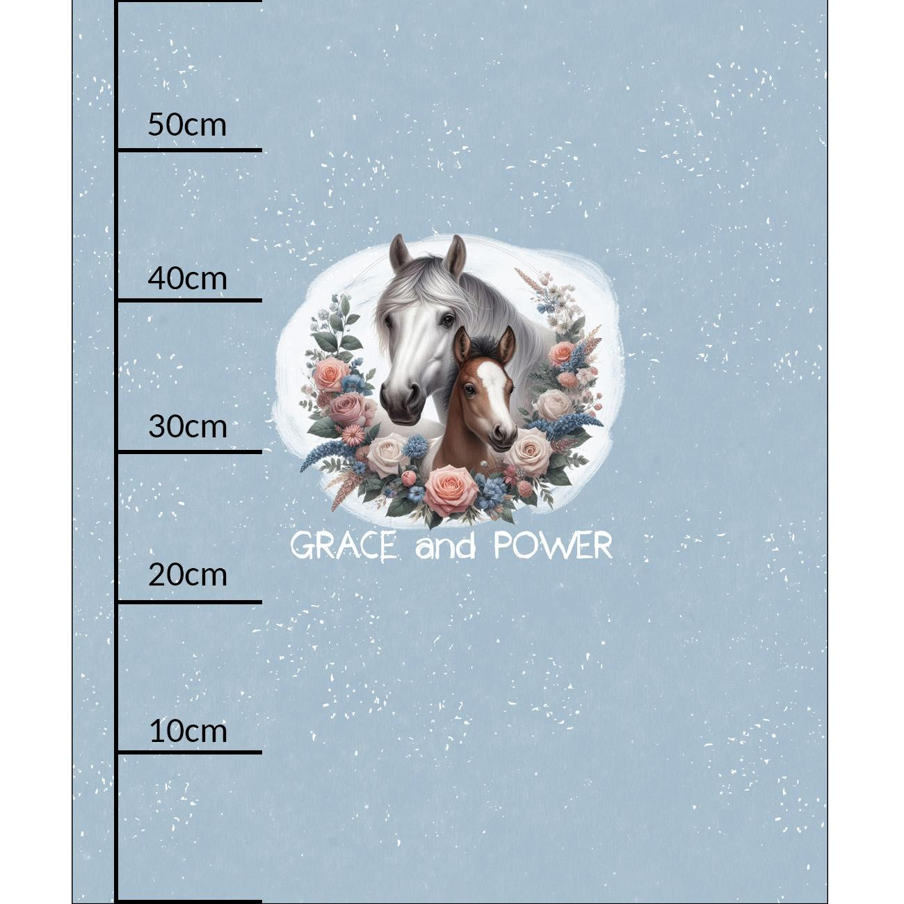 CUTE ANIMALS wz.9 - panel (60cm x 50cm)  Cotton muslin