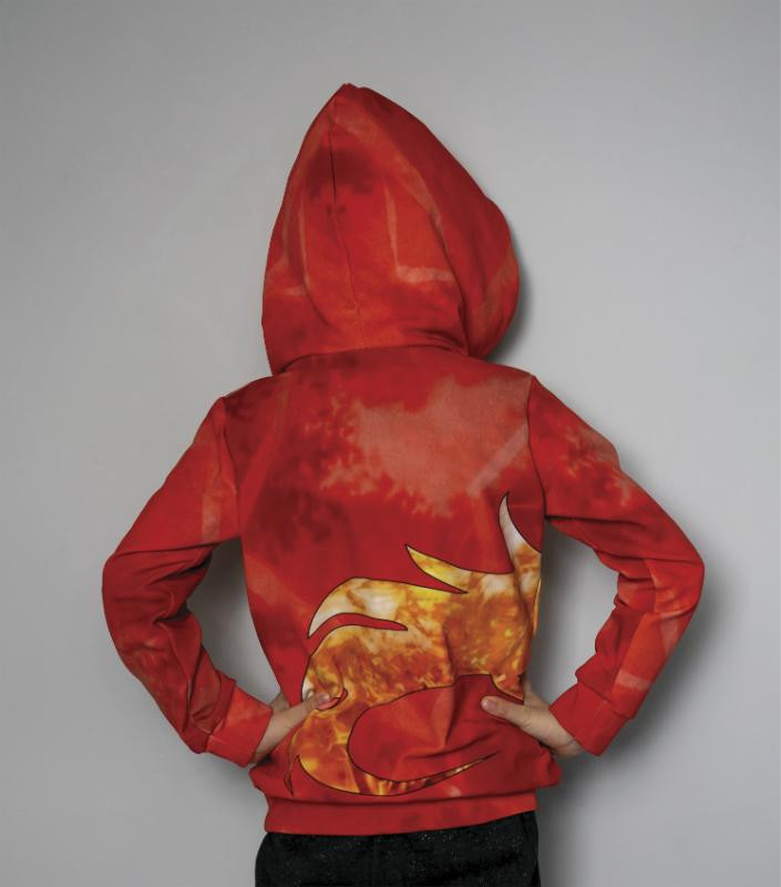 RED NINJA HOODIE (ALEX) - sewing set