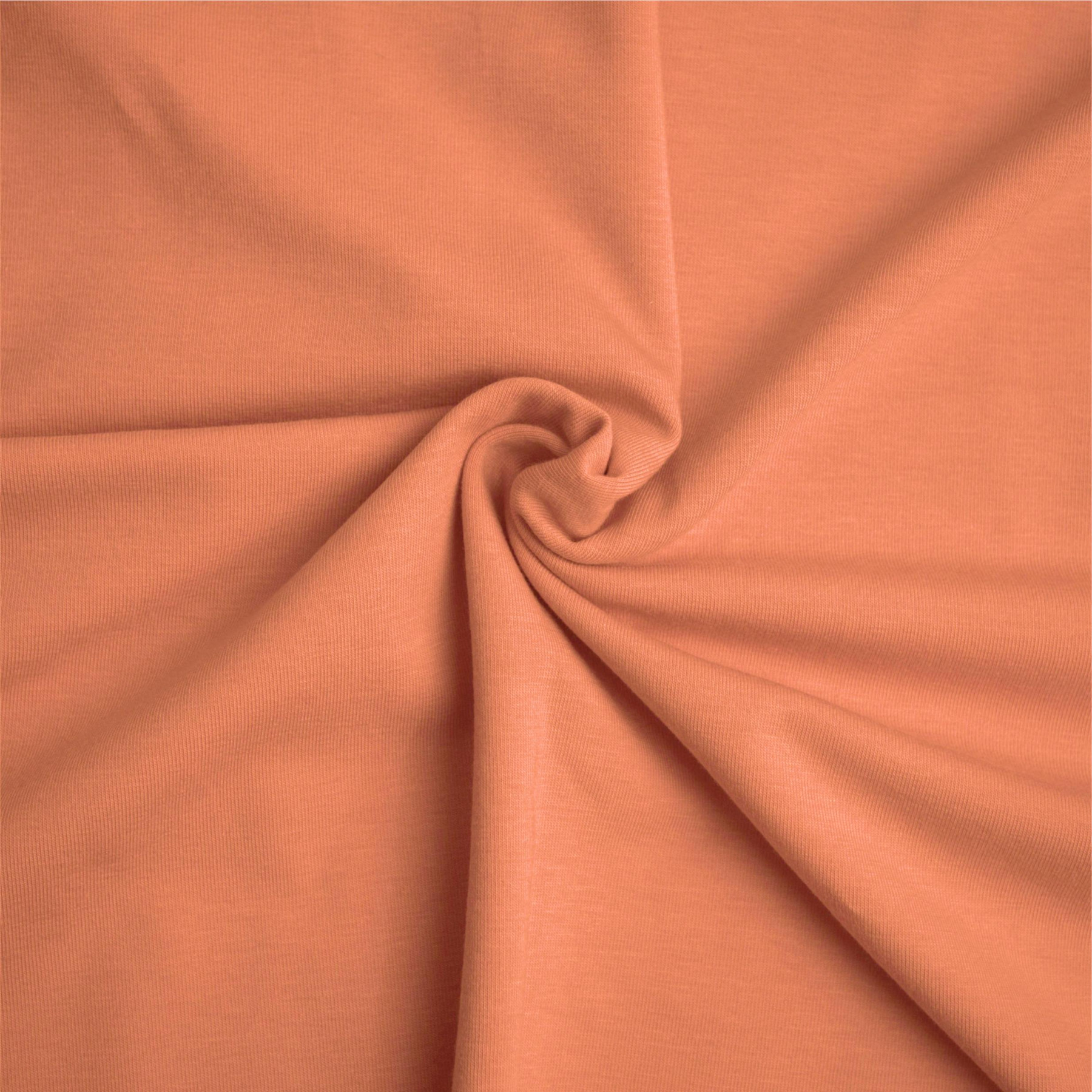 D-108 ORANGE - looped knitwear with elastan 
