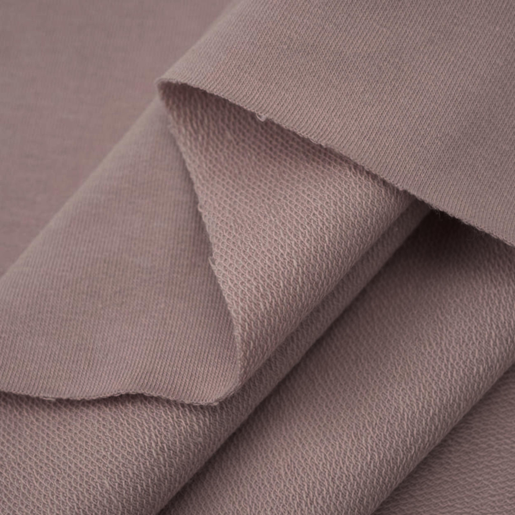 CAFE LATTE - looped knitwear with elastan 