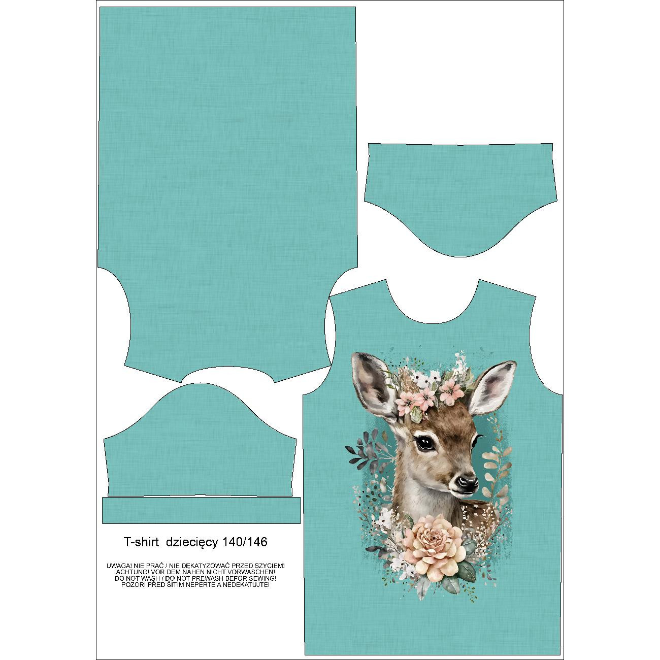 KID’S T-SHIRT - BABY DEER - sewing set