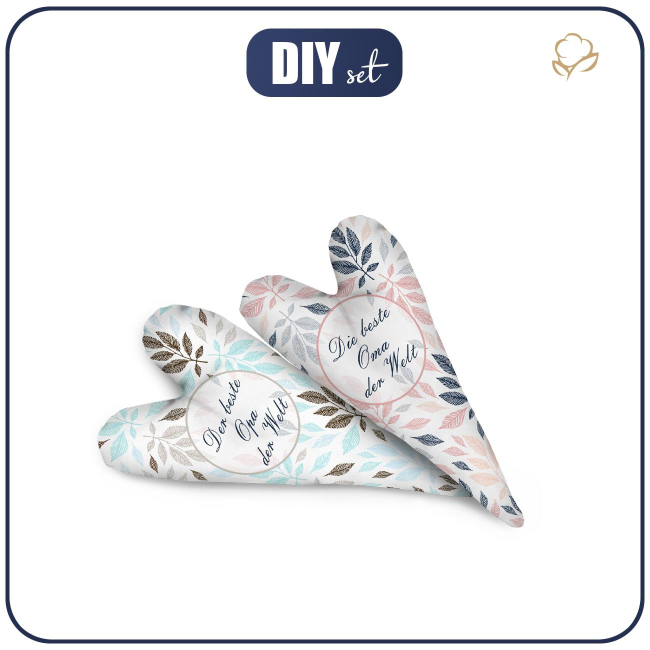 DECORATIVE HEARTS - PASTEL LEAVES DE