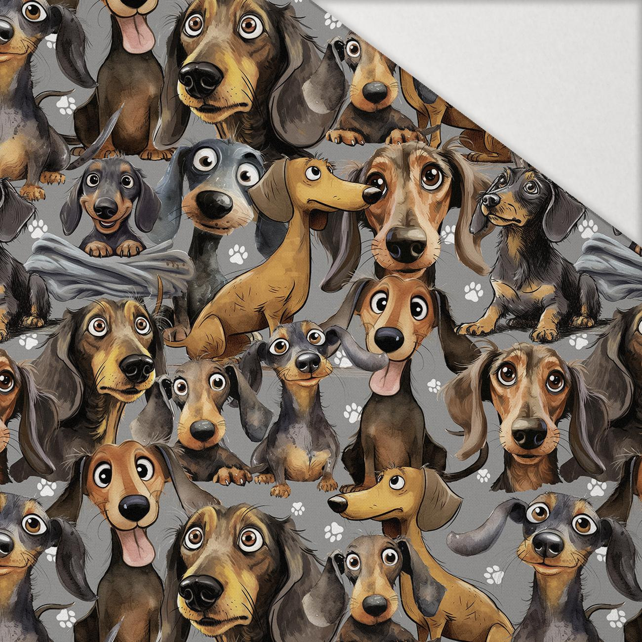 DOGS PAT. 1 - Hydrophobic brushed knit