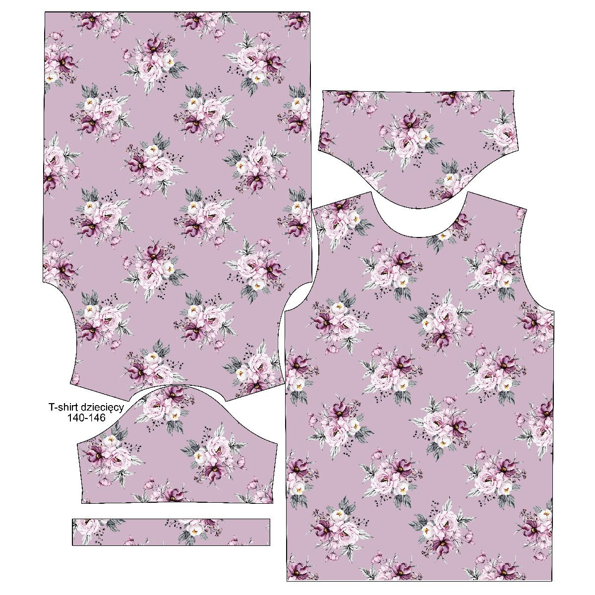 KID’S T-SHIRT- WATERCOLOR BOUQUET Pat. 5 - single jersey