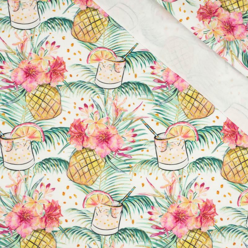 PINEAPPLE DRINK - looped knit fabric