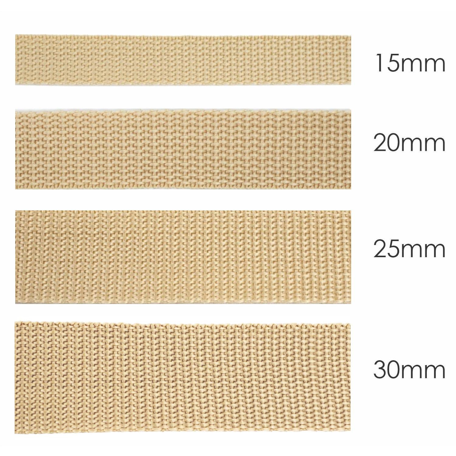 Webbing tape - BEIGE / Choice of sizes