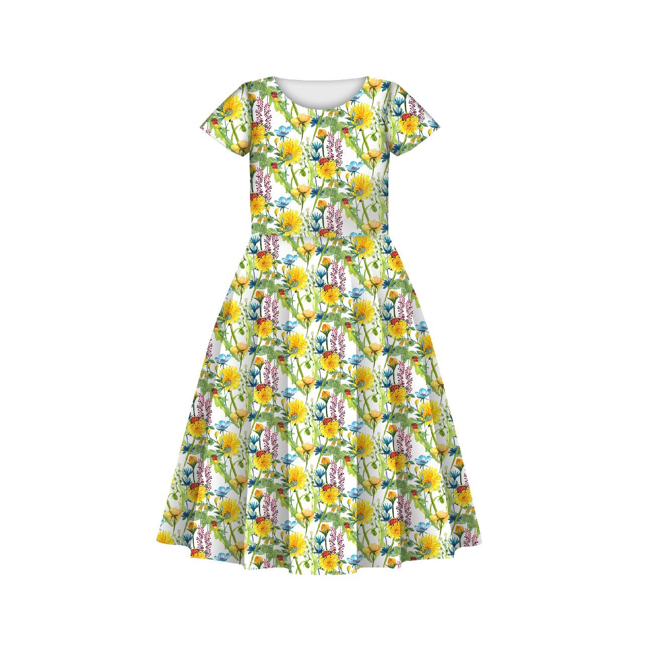 KID'S DRESS "MIA" - LADYBIRDS IN THE MEADOW (IN THE MEADOW) - sewing set