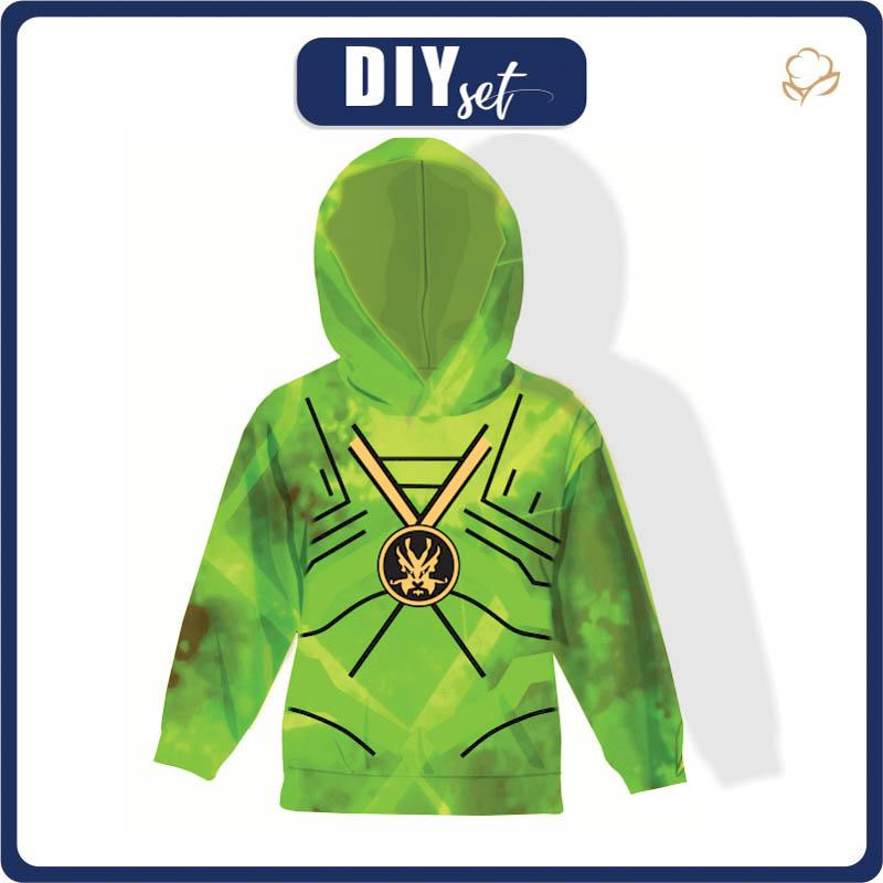 GREEN NINJA HOODIE (ALEX) - sewing set