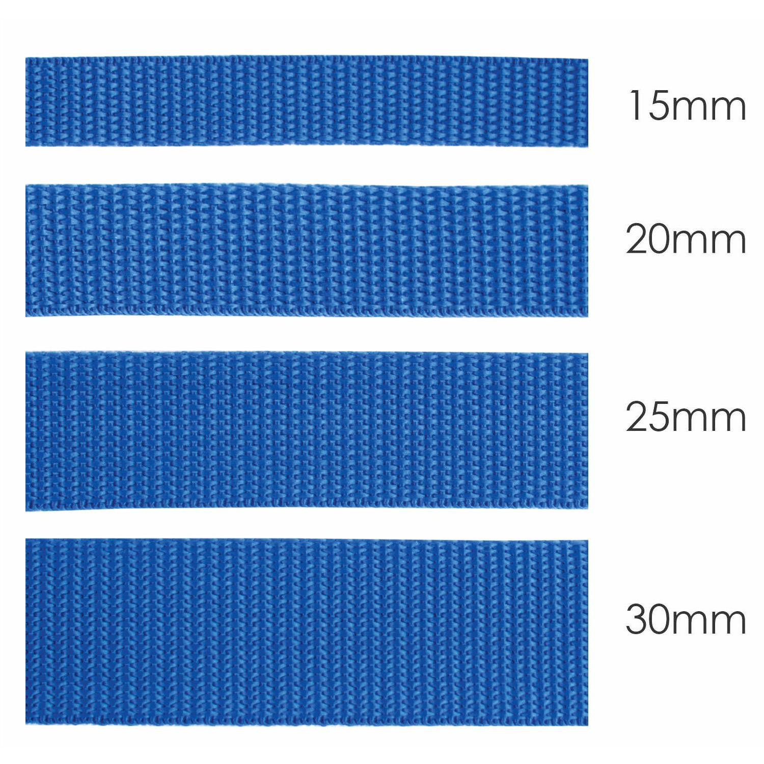 Webbing tape - CORNFLOWER / Choice of sizes