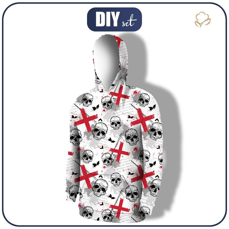 MEN’S HOODIE (COLORADO) - SKULLS AND X’S - sewing set