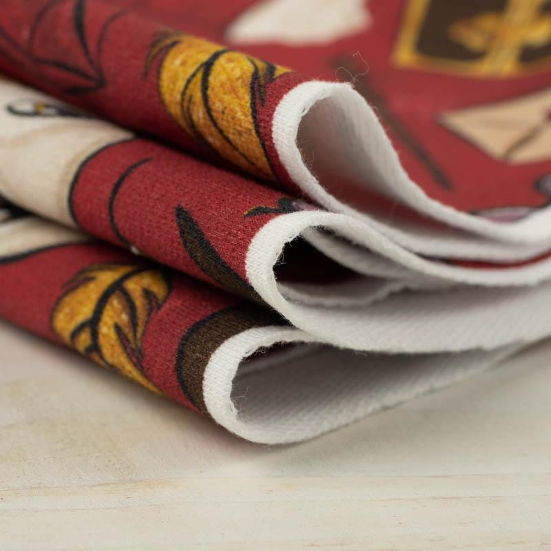 MAGIC MIX PAT. 2 (MAGIC SCHOOL) / red - looped knit fabric