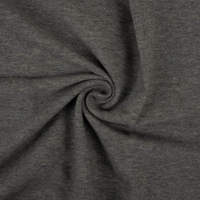 DARK MELANGE - looped knitwear with elastan PE260