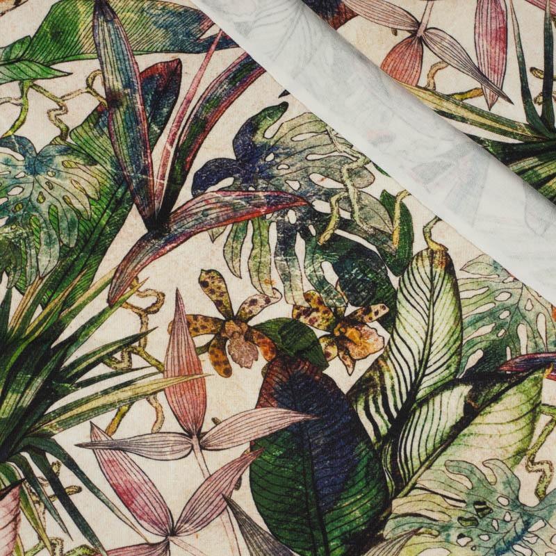 CHEETAH / leaves - single jersey TE210